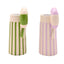 Raspberry Blossom Set of 2 Candlestick Holders With Bow