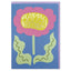 Colourful Blue And Pink Flower Raspberry Blossom Birthday Card