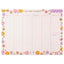 Retro Floral Weekly Planner Pad (HAP31)