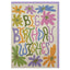 Happy Birthday Card 'Big Birthday Wishes' Rainbow Lettering Colourful Flowers Pattern