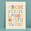 Pastel Coloured Typography Alphabet Print (PRT22-1)