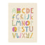 Pastel Coloured Typography Alphabet Print (PRT22-1)