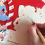 Nutcracker concertina Christmas card (KEP02)