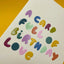 A card full of Birthday love' colourful Birthday card (GDV81)