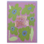 Colourful Raspberry Blossom Green Flower Birthday Card