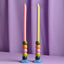 Raspberry Blossom Set of 2 Candle Sticks (RB115)