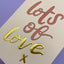 Lots of love (WHM73)
