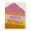 Raspberry Blossom Mini Birthday Cake Shaped Greeting Card