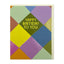 Mini Birthday Card Colourful Harlequin Pattern