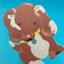 Cute Dachshund Puppy Shaped Mini Greeting Card Detail
