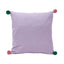 Raspberry Blossom Square Tufted Cotton Cushion - Cozy Vibes Only (RB126)