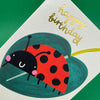 Happy Birthday little lady' Ladybird
