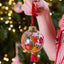 Set of 4 Glass Baubles (XM11556)