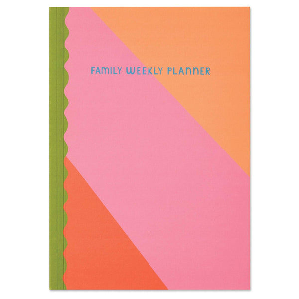 Strawberry Striped Family Weekly Planner