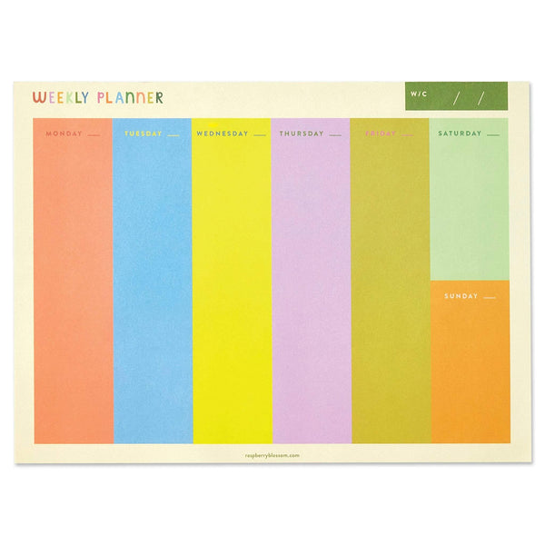 Rainbow Weekly Planner