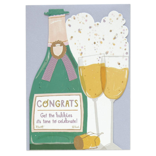 Congrats - get the bubbles it's time to celebrate!