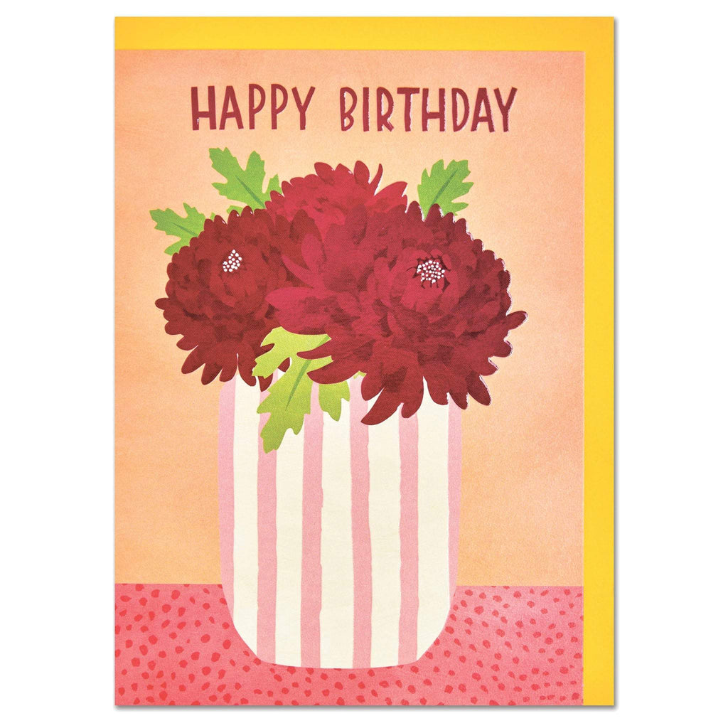 Happy Birthday' Chrysanthemums