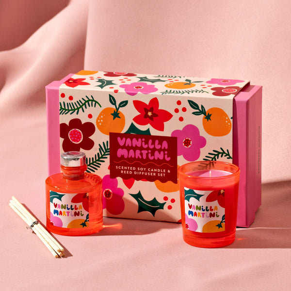 Vanilla Martini Candle & Diffuser Set