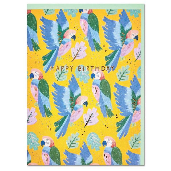 Happy Birthday - Parrot Pattern