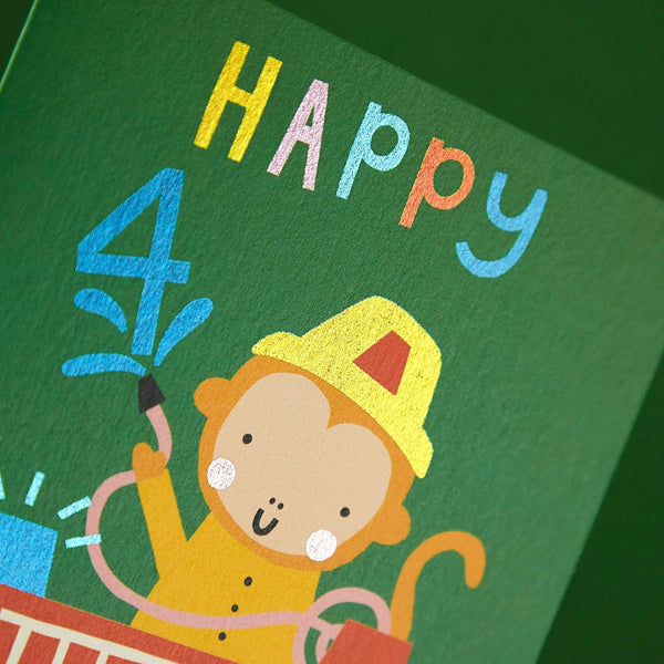Happy Birthday - 4 - Monkey Fireman