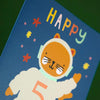 Happy Birthday - 5 - Cat Astronaut