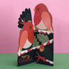 ‘Merry Christmas’ Robins 3D Fold-out Christmas Card