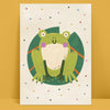 Cute Frog Illustration Childrens Print